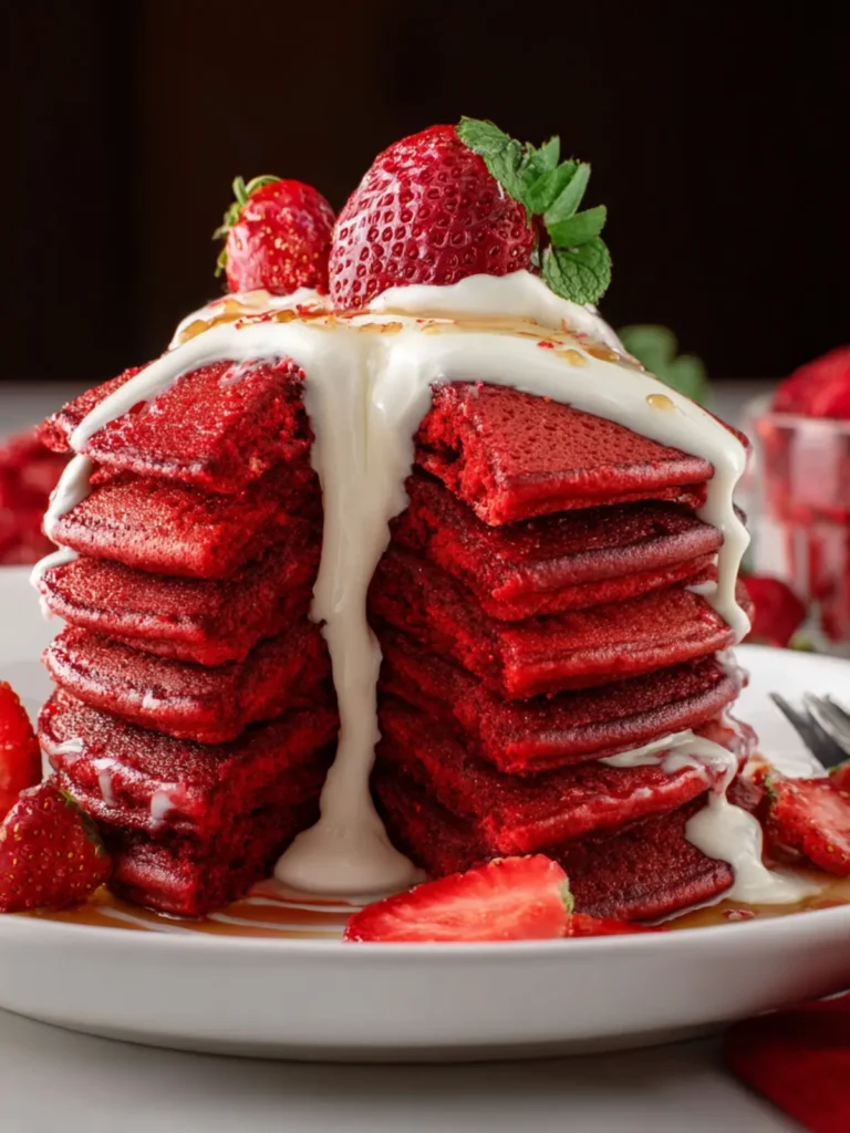 Red Velvet Pancakes First Image