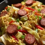 SAUSAGE AND CABBAGE WITH NOODLES First Image