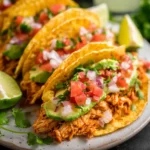 30 Minute Mini Baked Chicken Tacos with Shredded Chicken First Image