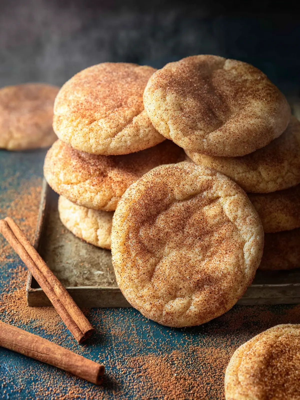 Chewy Snickerdoodle Cookies First Image