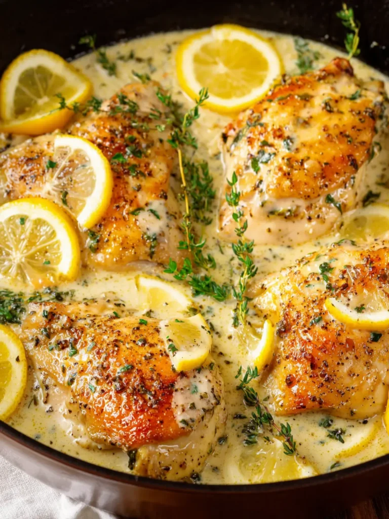 Easy Creamy Lemon Chicken First Image