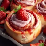 Strawberry Cinnamon Rolls First Image