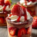 Strawberry Lava Cake Cups First Image