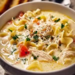 White Chicken Lasagna Soup First Image