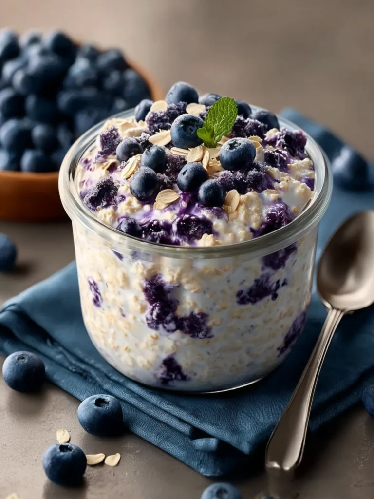 Blueberry Cottage Cheese Oats First Image