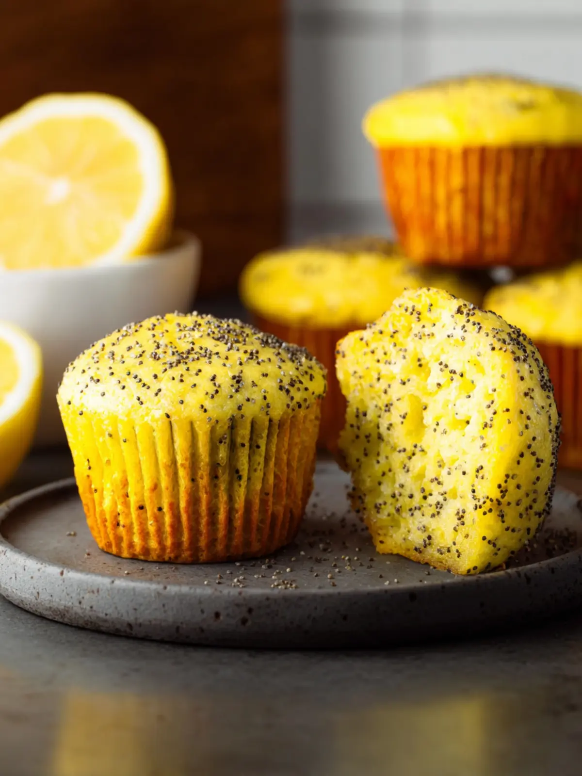 Gluten Free Lemon Poppy Muffins First Image