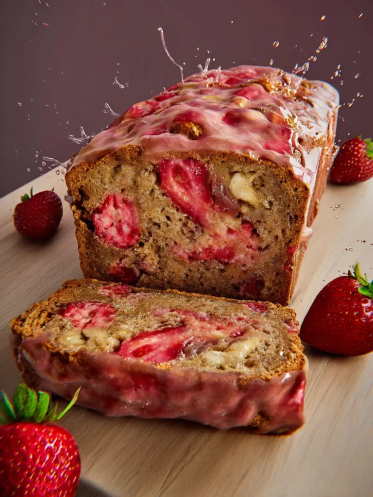 Strawberry Banana Bread First Image